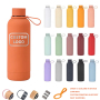 Custom Logo Powder Coated Double Walled Vacuum Insulated Stainless Steel Water Bottle for Kids School