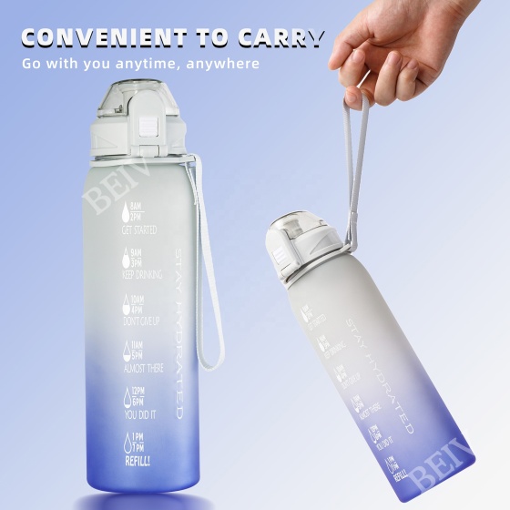Wholesale Modern Filtered Cold Colapsible Eco Friendly 32OZ Tritan Water Bottle With Handle for Girls School
