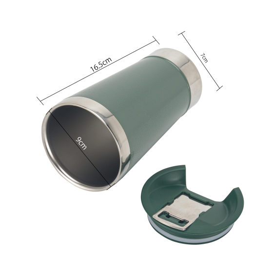 Personalizado Custom logo Double Wall Vacuum 16oz Travel Tampa Para Cerveja Coffee Vacuo Inox copo Termico Cup