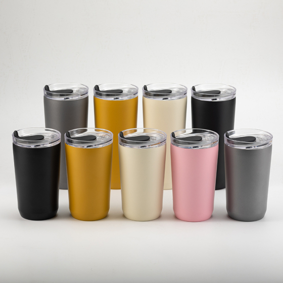 Yunxin Factory Wholesale Stainless Steel Vacuum 600ML Travel Coffee Mugs Tumbler  With Lid