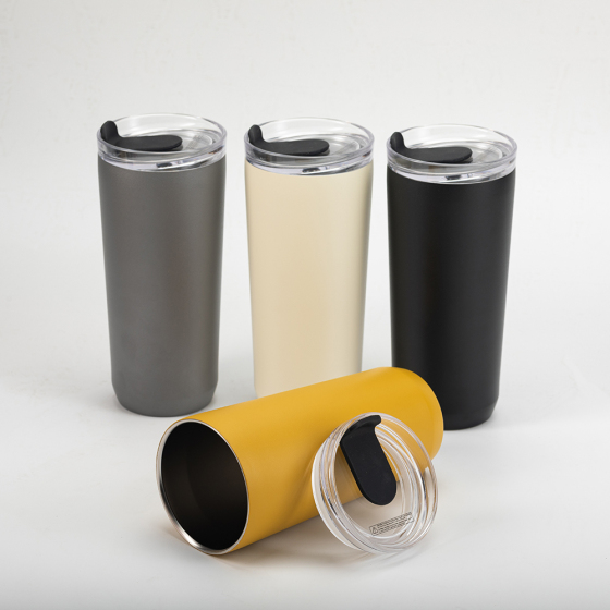 Yunxin Factory Wholesale Stainless Steel Vacuum 600ML Travel Coffee Mugs Tumbler  With Lid