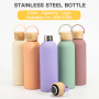 Custom Logo Double Wall Vacuum Insulated Bottles Small Mouth 350ML 500ml 750ML Small Mouth Stainless Steel Sports Water Bottle