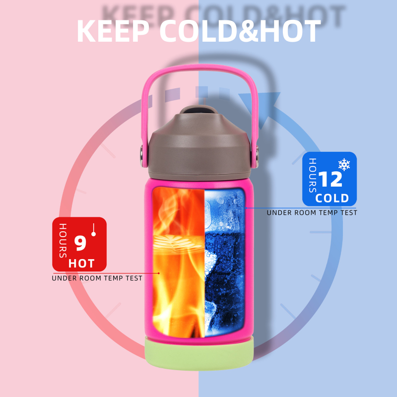Personalised Custom Logo12oz Kids Stainless Steel Water Bottles for Kids Drinking Bottle