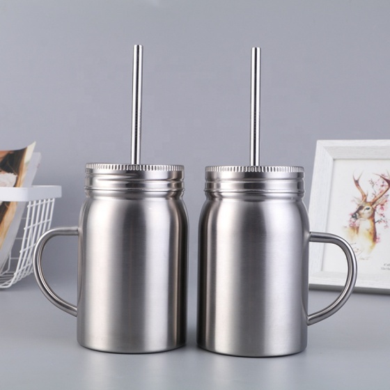Stainless Steel 500ML Tumbler With Lid Straw