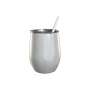 12 Oz Stainless Steel Insulated Shiny Glitter Paint Wine Tumbler Cups