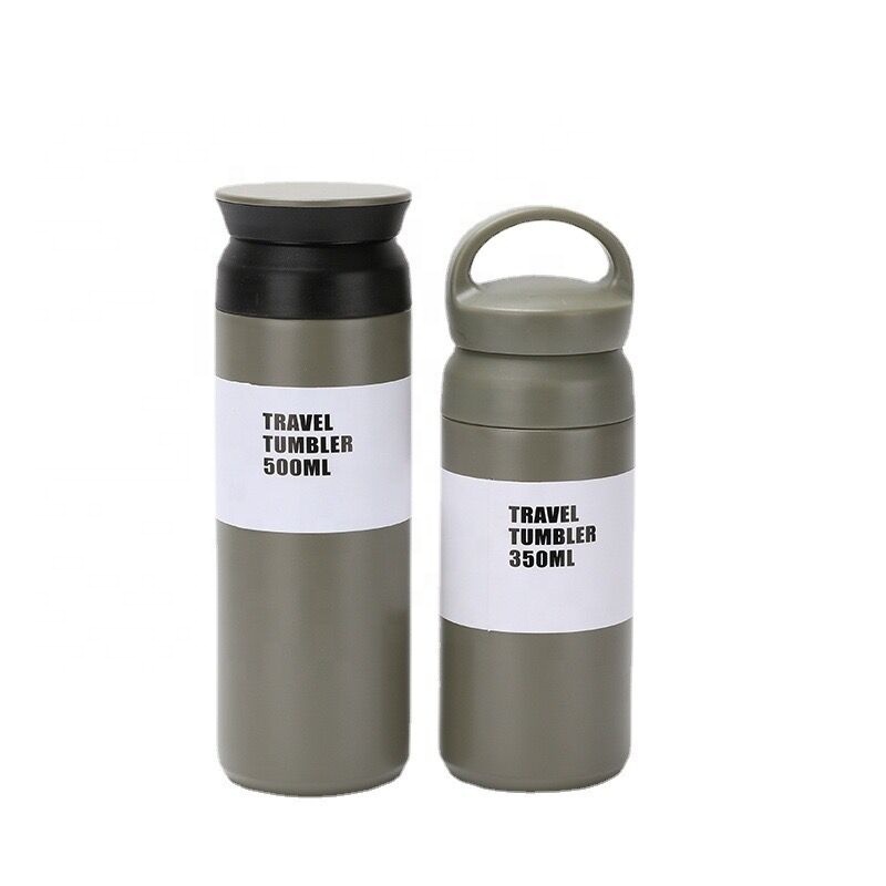 Customized Logo New Insulated Stainless Steel 500ml Camping Vacuum Flask Tumbler Mug Cup Water Bottle