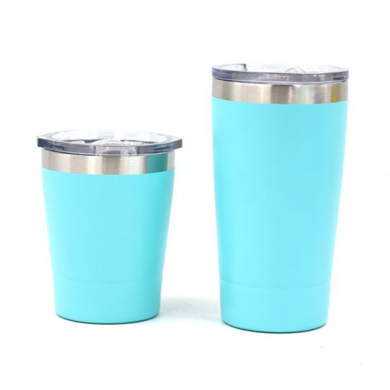 Double Wall Insulated Tumbler 8 OZ 12 OZ 304 Stainless Steel Tumbler With Lid