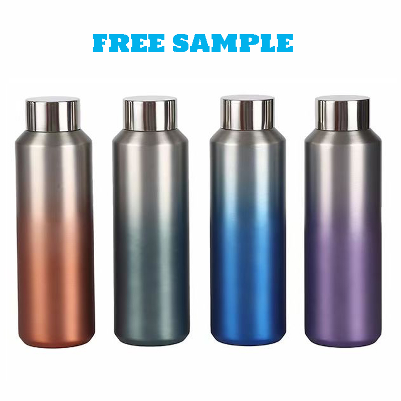 Custom BPA Free Leak Proof 600ml Sports Drink  Insulated  Water Bottle Stainless Steel With Custom Logo
