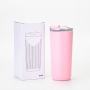 600ml Stainless Steel Vacuum Insulated Travel Mug Double Wall Water Bottle Coffee Cup Tumbler Mug With Leak Proof Lid