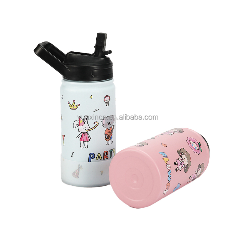 Bulk Gym Kid Reusable Luxury Cute Insulated Stainless Steel Metal Sports Drinking Water Bottles  With Custom Logo