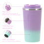 BPA Free 500ml Double Wall Vacuum Travel Coffee Cup Mug Tumbler with Leakproof Lids