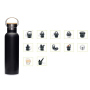1L 1000Ml Capacity Factory Custom Metal Large Stainless Steel Flasks Double Walled Water Bottle