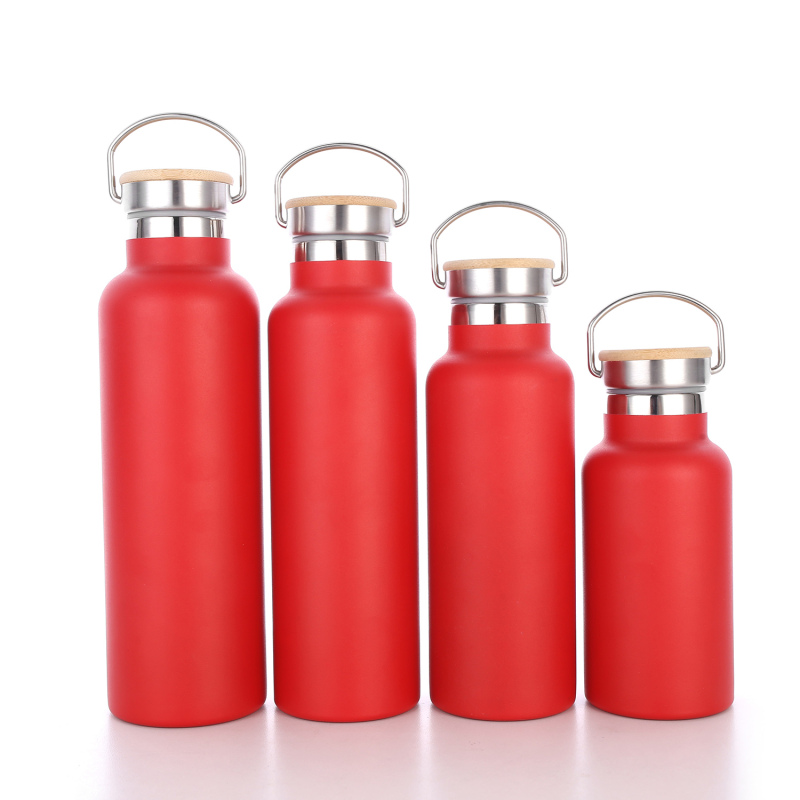 1L 1000Ml Capacity Factory Custom Metal Large Stainless Steel Flasks Double Walled Water Bottle