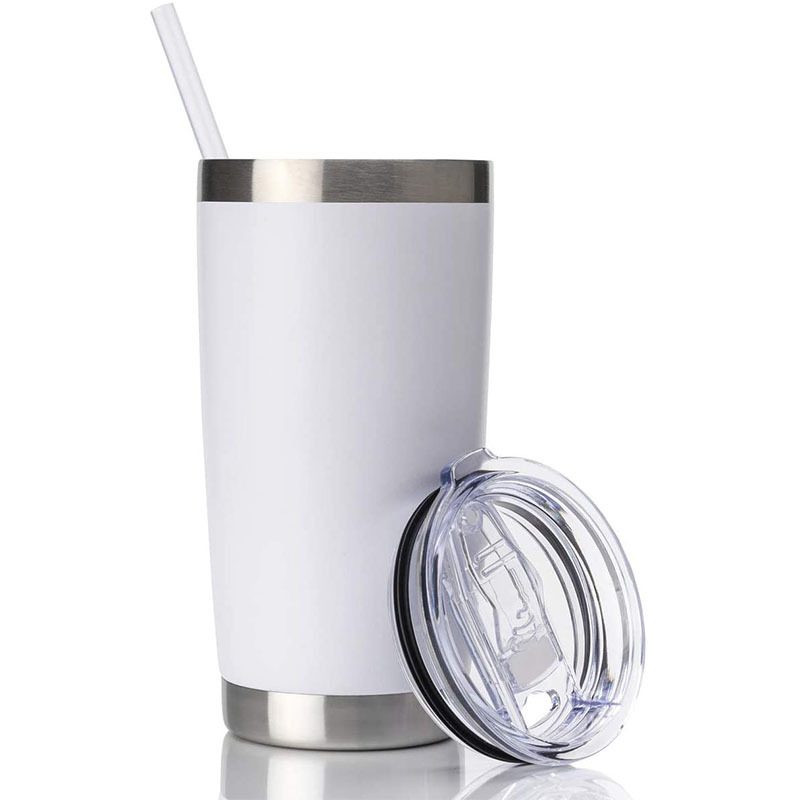 Custom Double Wall Stainless Steel Water Cups Sublimation Blanks Coffee Tumbler With Handle