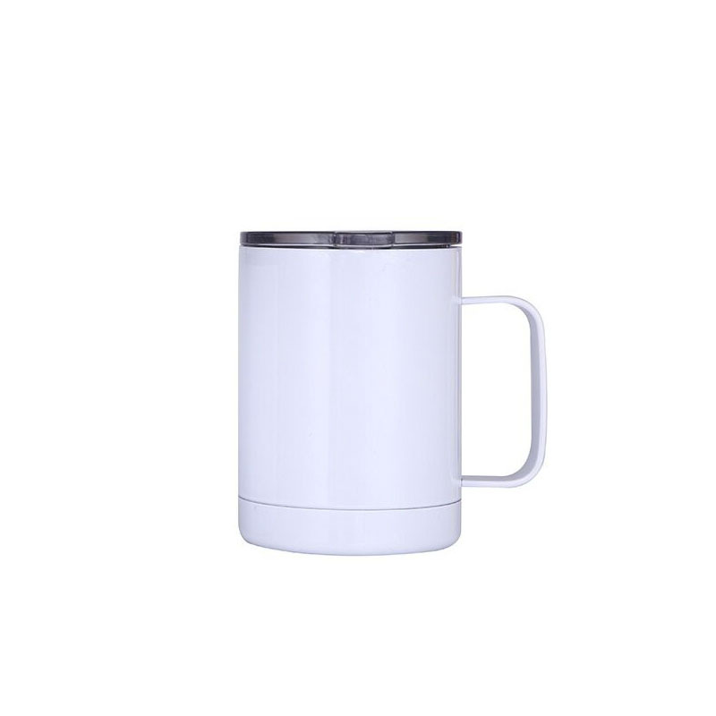 Custom Double Wall Stainless Steel Water Cups Sublimation Blanks Coffee Tumbler With Handle