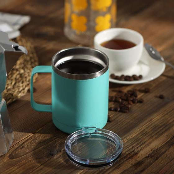 Support OEM ODM12Oz Insulated Mug Reusable Stainless Steel Coffee Cup with Handle
