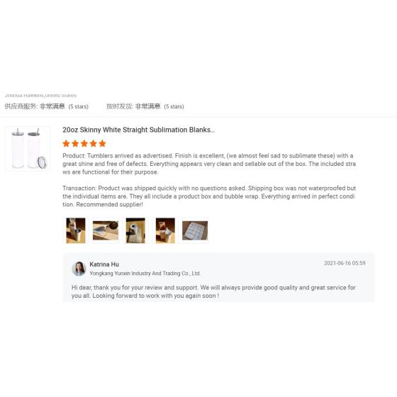 New Sublimation Blank White Skinny Tumbler UV Color Shift Color Change 20oz Straight Tumbler for Heat Transfer