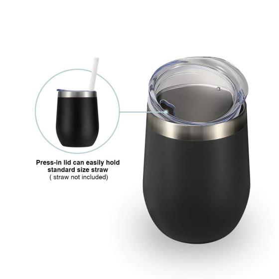 Sublimation Wine Tumbler 12oz Stainless Steel