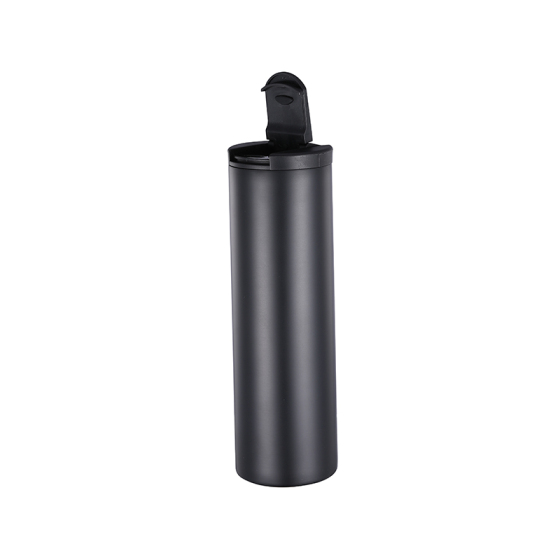 Promotional 500Ml Stainless Steel Camping Travel Mug Black Vacuum Thermal Tumbler