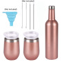 Factory Custom Stainless Steel Sublimation Wine Gift Sets Bundle Steanless Insulated Bottle Tumblers Wine Chiller Gift Set Mixer