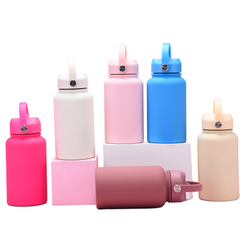 Promotional Bulk Clear Ss Small Stainless Steel Water Bottle With Tea for School  Girls Gym