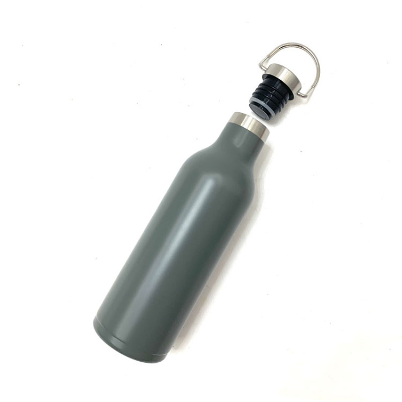 500ml Customized Vacuum Insulated Flask Stainless Steel Wine Bottle Sport Water Bottle with Handle