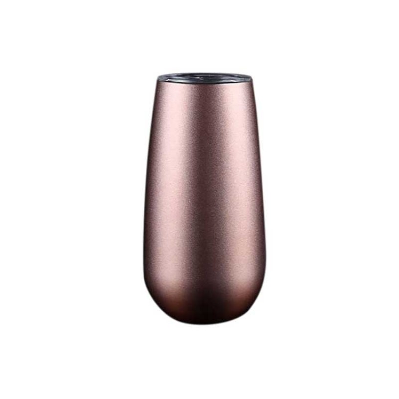 Keep Warm More Than 6 Hours 6Oz Stainless Steel Reusable New Flute  champagne Tumbler with Lid