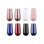 Keep Warm More Than 6 Hours 6Oz Stainless Steel Reusable New Flute  champagne Tumbler with Lid