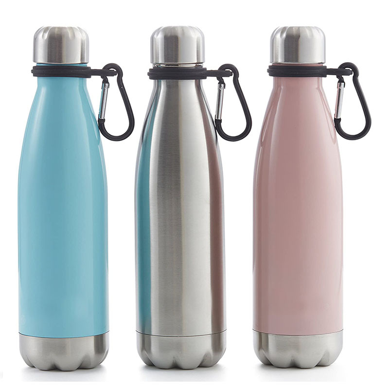 Factory Custom Stainless Steel Shape Water Bottle Flask Double Walled Insulated Can Cooler
