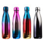 Factory Custom Stainless Steel Shape Water Bottle Flask Double Walled Insulated Can Cooler
