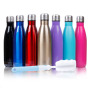 Factory Custom Stainless Steel Shape Water Bottle Flask Double Walled Insulated Can Cooler