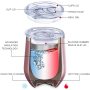 Wholesale Custom Stainless Steel Stemless 12oz Wine Tumblers with Lid and Straw Vacuum Insulated 12 oz Glass Wine Cups