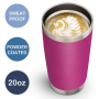 Custom 20Oz Double Wall Vacuum Insulated Stainless Steel Car Cup Coffee Mug With Lid