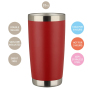 2025 Wholesale Customizable 20oz Stainless Steel Travel Thermal Vacuum Coffee Mug with PP Lid Eco-Friendly Drinkware with Straw