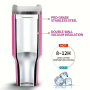 Wholesale Stainless Steel Double Wall  Car Neon 30Oz Cups Tumbler With Handle Straw