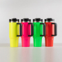 Wholesale Stainless Steel Double Wall  Car Neon 30Oz Cups Tumbler With Handle Straw