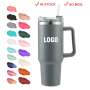 New 30oz 40oz Tumbler Double Wall Stainless Steel Vacuum Insulated Travel Mug With Handle Straw Lids