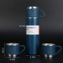 Portable Luxury Family Travel  500 ml Vacuum Tumbler Cup Mug Bottle Gift Flask Set