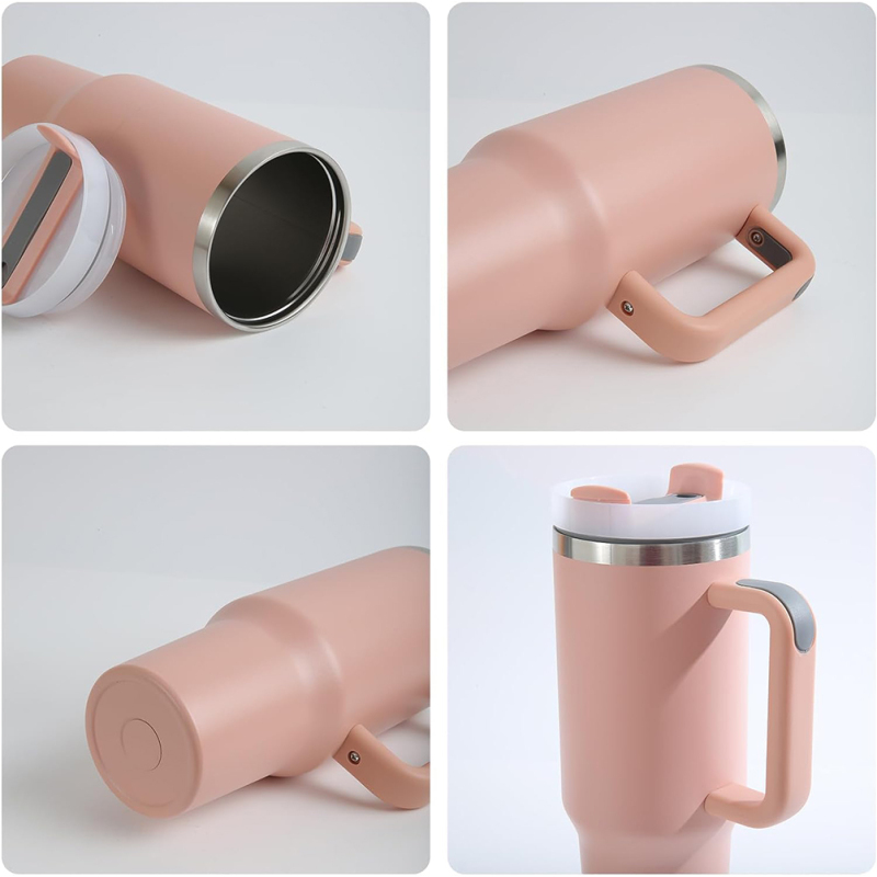 New Winter Red Valentine Gift Custom Hot Sale Stainless Steel Vacuum Insulated 40OZ Tumbler With Handle