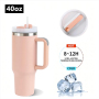New Winter Red Valentine Gift Custom Hot Sale Stainless Steel Vacuum Insulated 40OZ Tumbler With Handle