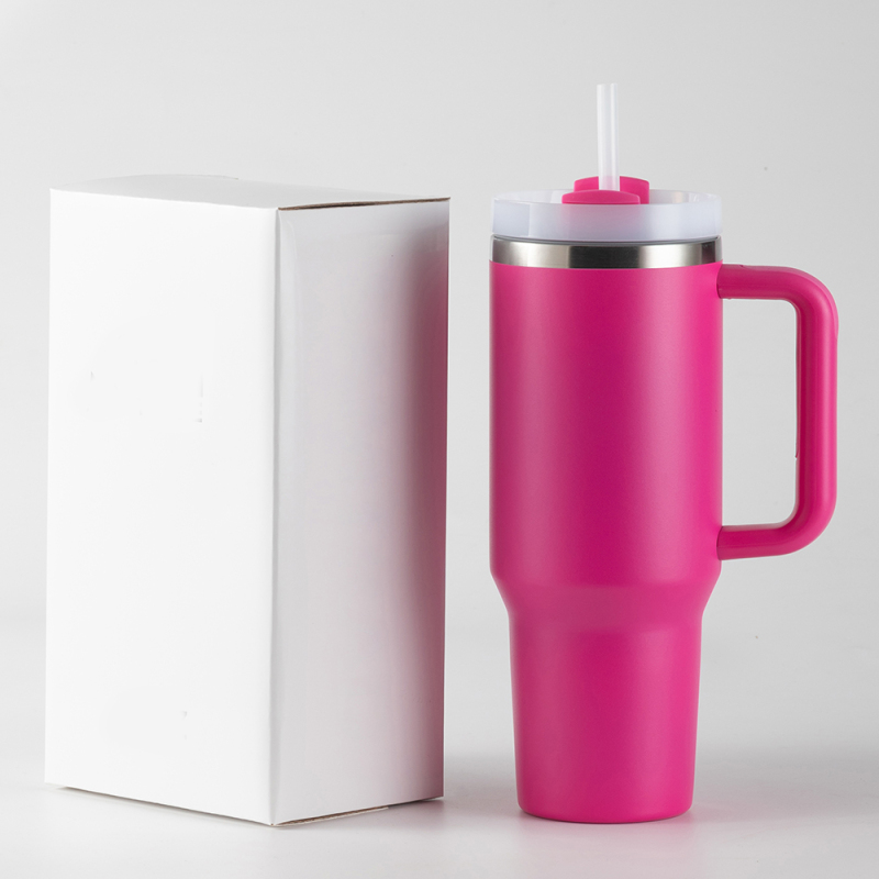 New Winter Red Valentine Gift Custom Hot Sale Stainless Steel Vacuum Insulated 40OZ Tumbler With Handle