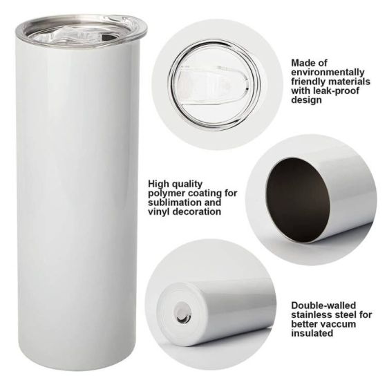 Ready to Ship Manufacturer Best Seller Double Walled Vacuum Insulated 20 oz Sublimation Tumblers With Sublimation Blanks