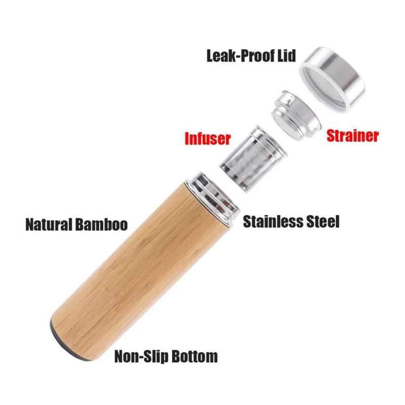 Wholesale Low MOQ Tumbler Insulated 304 Stainless Steel Sports Customized Sports Water Bottle Bamboo