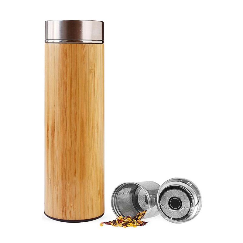 Wholesale Low MOQ Tumbler Insulated 304 Stainless Steel Sports Customized Sports Water Bottle Bamboo
