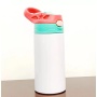 Factory Wholesale Straight 12 oz Skinny 350ml Kids Sublimation Blanks Tumbler With Straw Sublimation