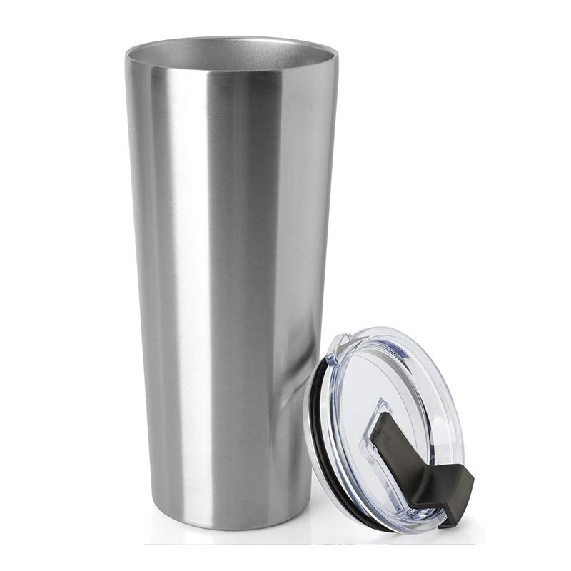 Eco-Friendly 22oz Flat Bottom Personalized Coffee Mug Stainless Steel Insulated Drink Tumbler