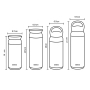 Wholesale 350ml  Stainless Steel Travel Tumbler Double Wall Insulated Coffee Mug Cup Water Bottle Flask With Handle