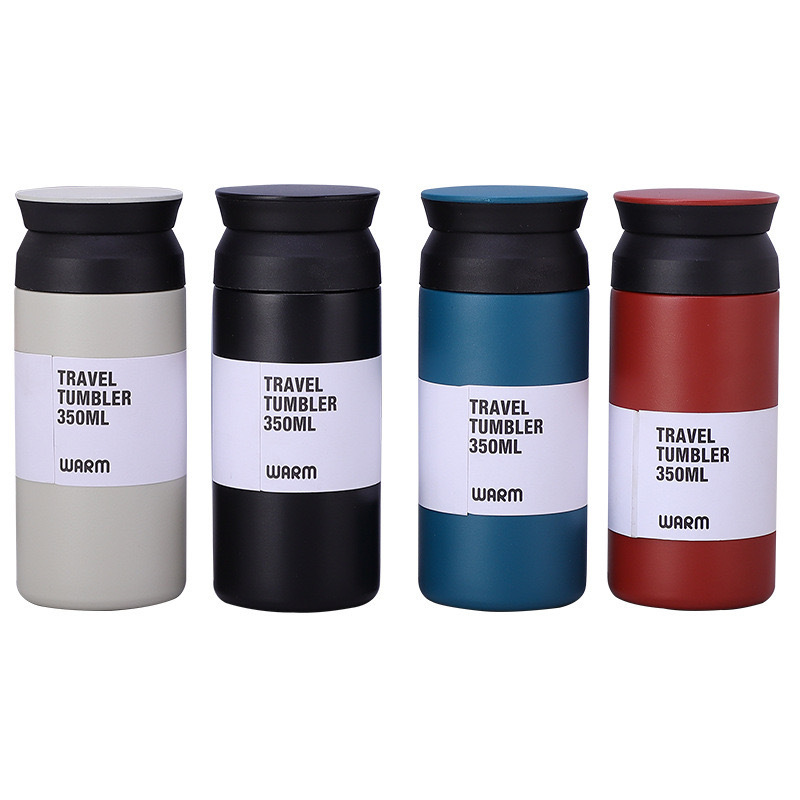 Wholesale 350ml  Stainless Steel Travel Tumbler Double Wall Insulated Coffee Mug Cup Water Bottle Flask With Handle