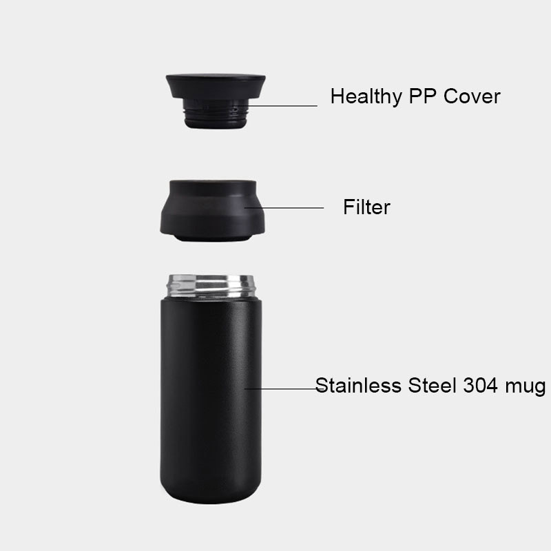 Wholesale 350ml  Stainless Steel Travel Tumbler Double Wall Insulated Coffee Mug Cup Water Bottle Flask With Handle