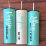 Choice Factory Custom Bridesmaid Tumbler Insulated Wine Tumblers With Straws
